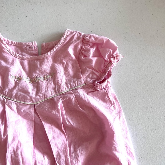 VINTAGE Bubbles. Cotton. Embroidered. Smocking. SUMMER 9-12M - Picture 11 of 16